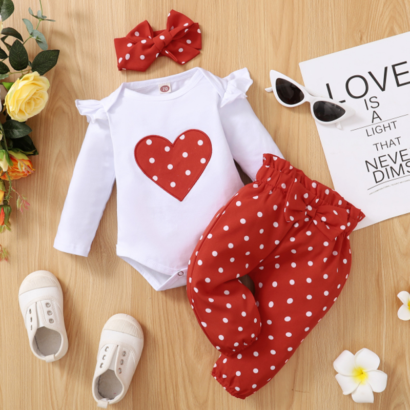 Baby Products Essential - 3PCS Newborn Baby Girl Clothes Set