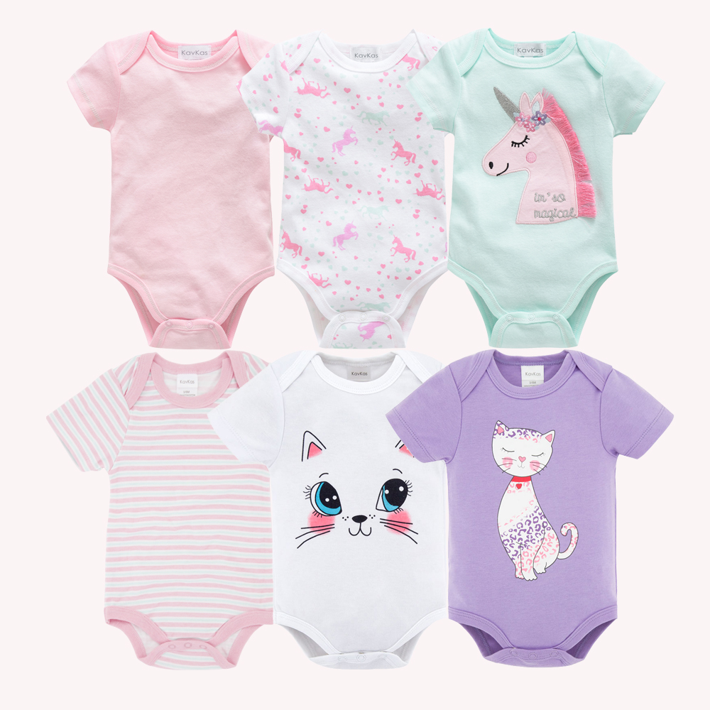 Kavkas Bé Gái Bodysuits 6 Cái/ - đánh giá và giá Baby Products Website